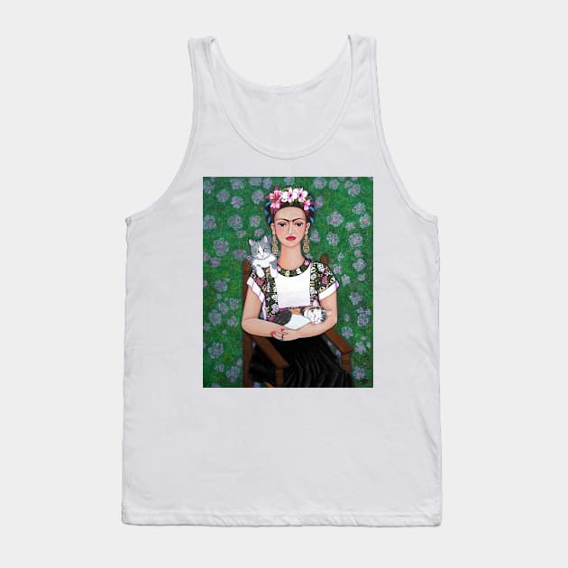 Frida cat lover Tank Top by madalenalobaotello